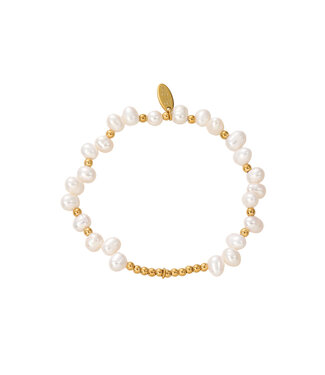 By Shir Bracelet beads freshwater pearl clover