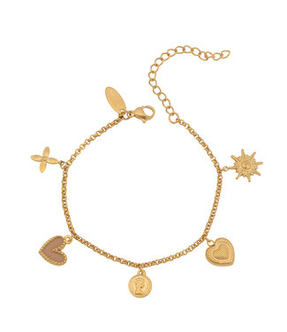 By Shir Mae stainless steel bracelet champagne