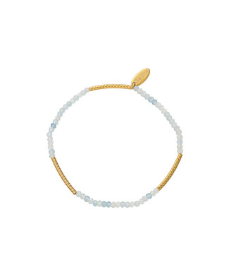 By Shir Bracelet beads Aquamarine tube