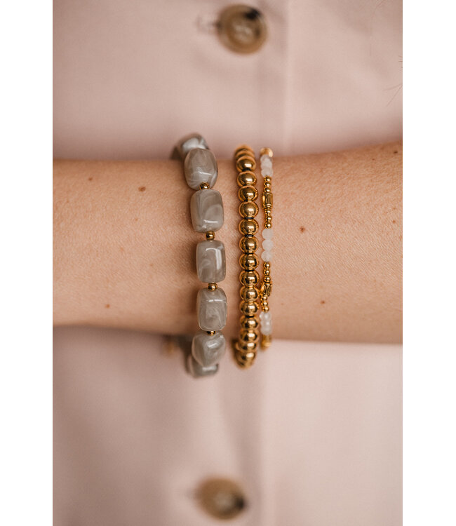 By Shir Luxury Cindy Grey Bracelet