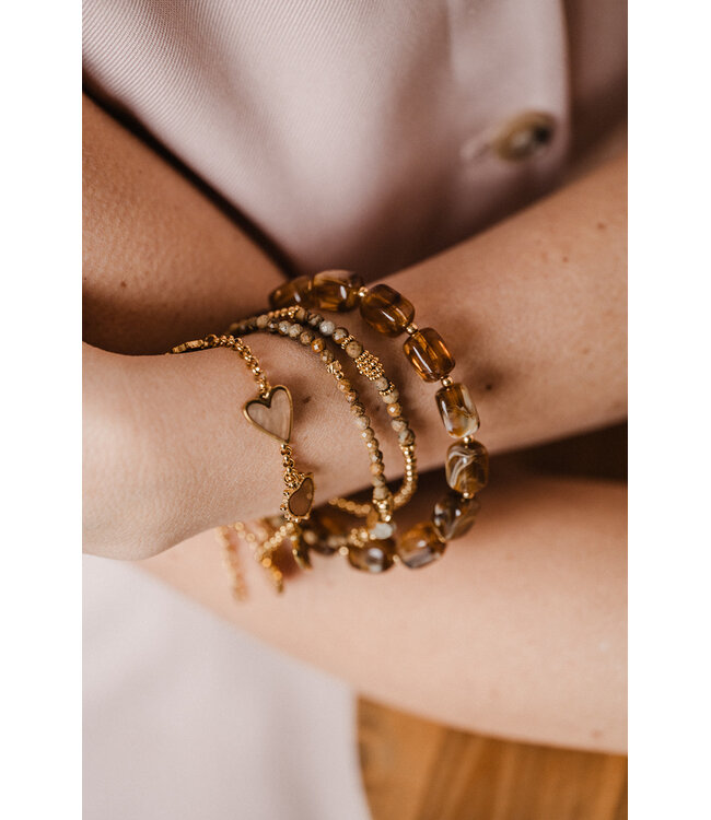 By Shir Armband Perlen Bohemian Bild Jaspis