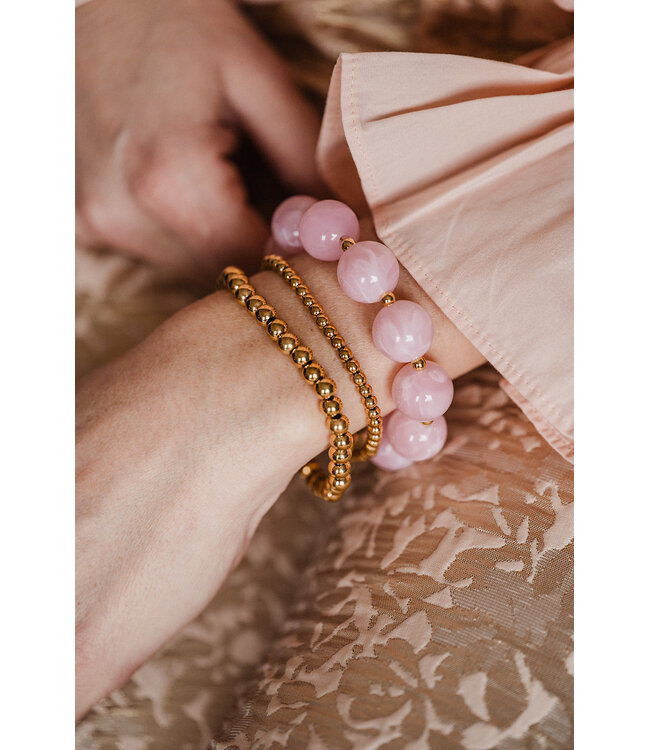 By Shir Pink statement bracelet
