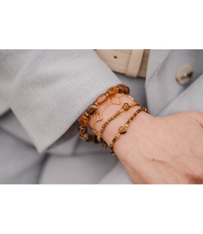 By Shir Armband luxe Cindy bruin