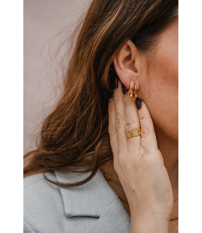 By Shir Small Flower Earrings