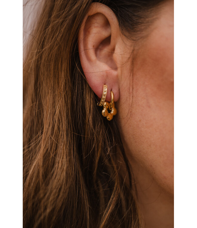 By Shir Small Flower Earrings