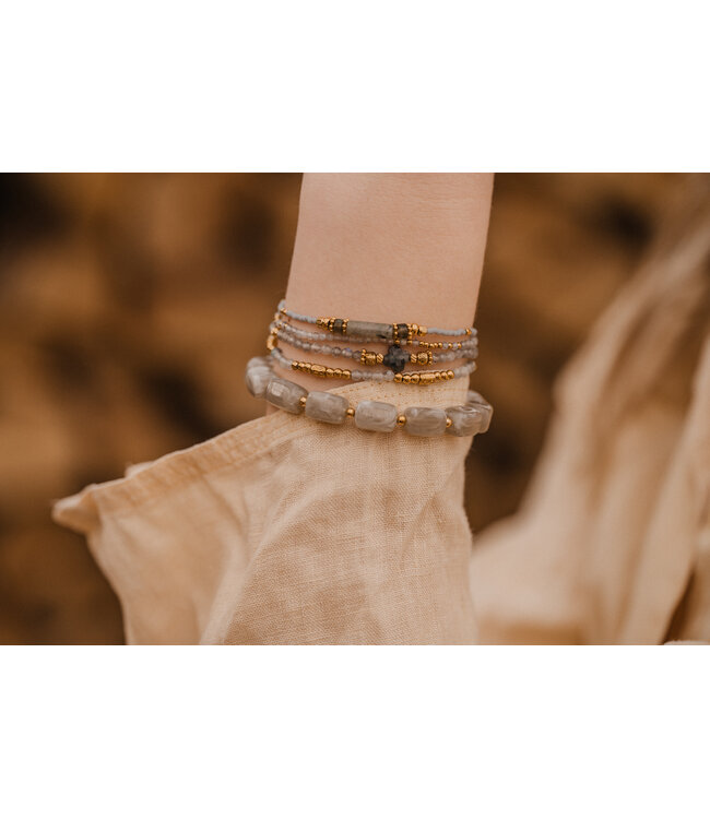 By Shir Luxury Cindy Grey Bracelet