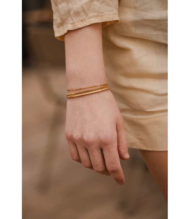 By Shir Edelstahlarmband  Schalter Twist