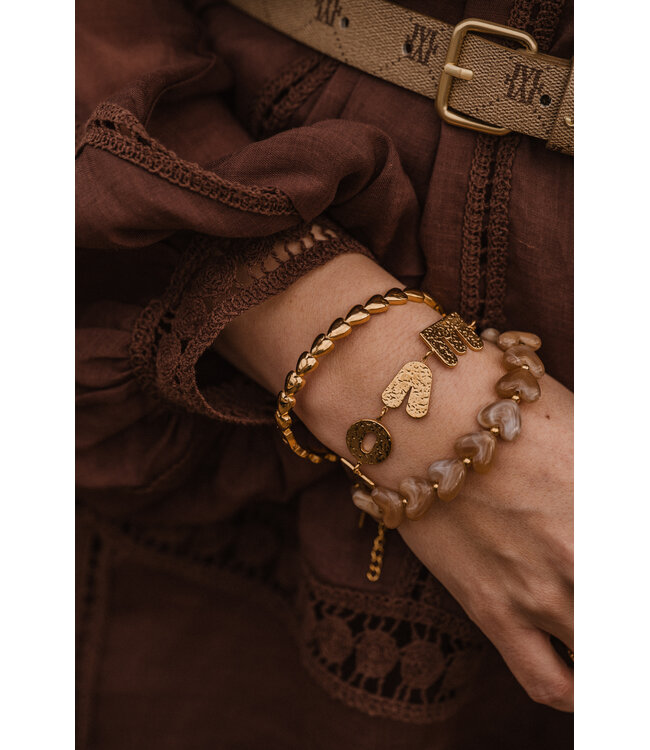 By Shir Armband luxe letters love