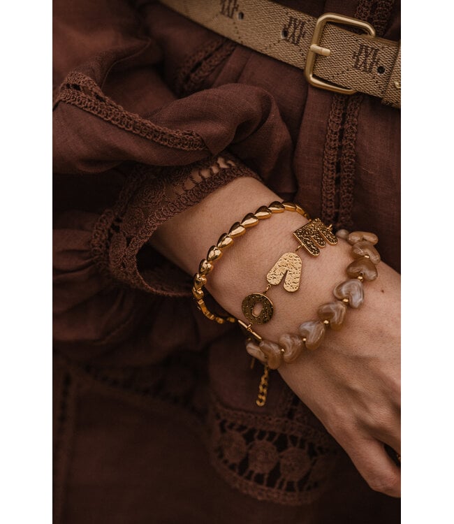 By Shir Luxury letters love bracelet