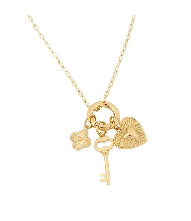 By Shir Necklace luxury connecting charms key