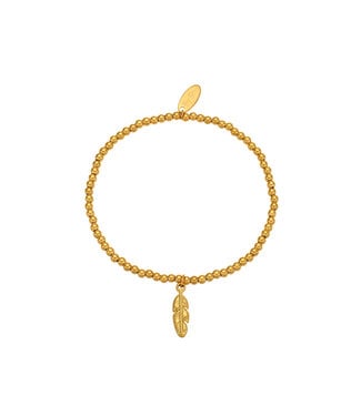 By Shir Bracelet beads feather