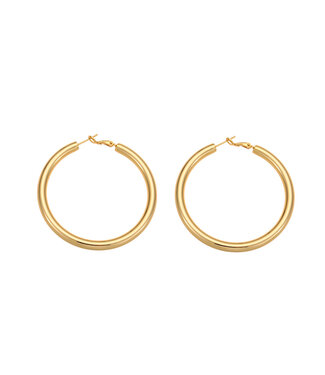 By Shir Oorbellen luxe Chunky Hoop L