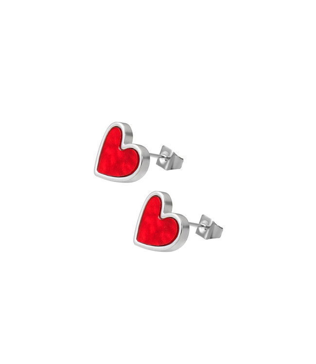 By Shir Oorknopje hart rood