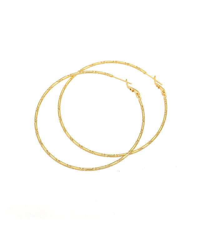 By Shir Oorbellen luxe Hoops Spark L