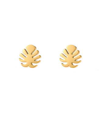 By Shir Earring leaf
