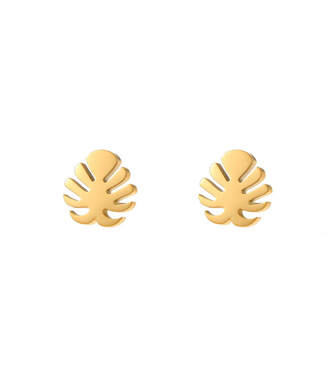 By Shir Earring leaf