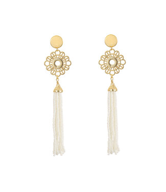 By Shir Luxury  earrings Navé white