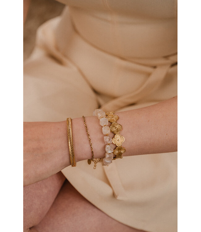 By Shir Armband edelstaal schakel Twist
