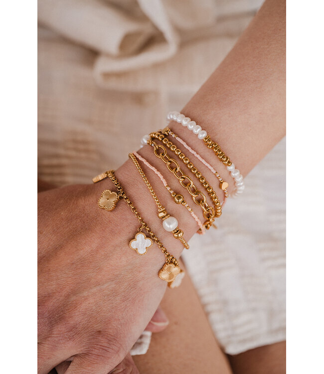 By Shir Bracelet beads extra freshwater pearl