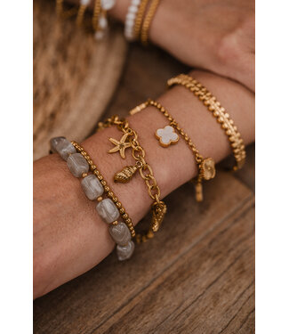 By Shir Armband luxe Cindy Grijs
