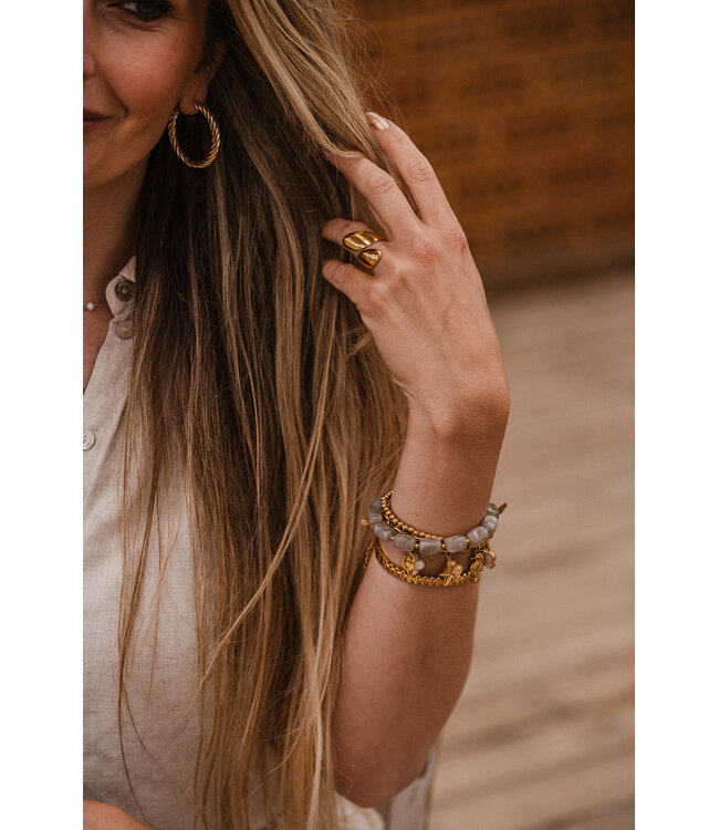 By Shir Luxury Cindy Grey Bracelet