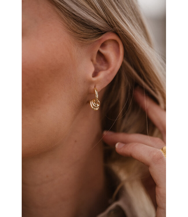 By Shir Earrings small button