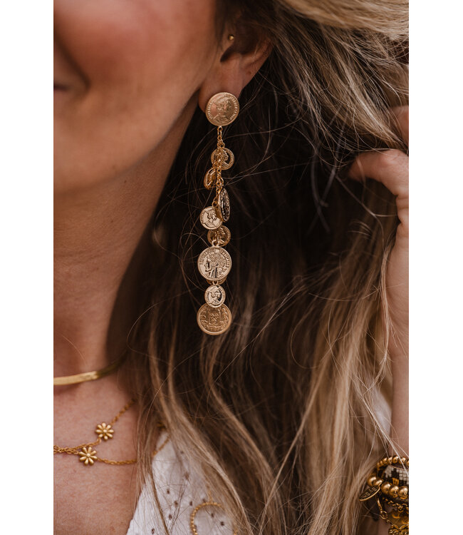 By Shir Oorbellen luxe Munt