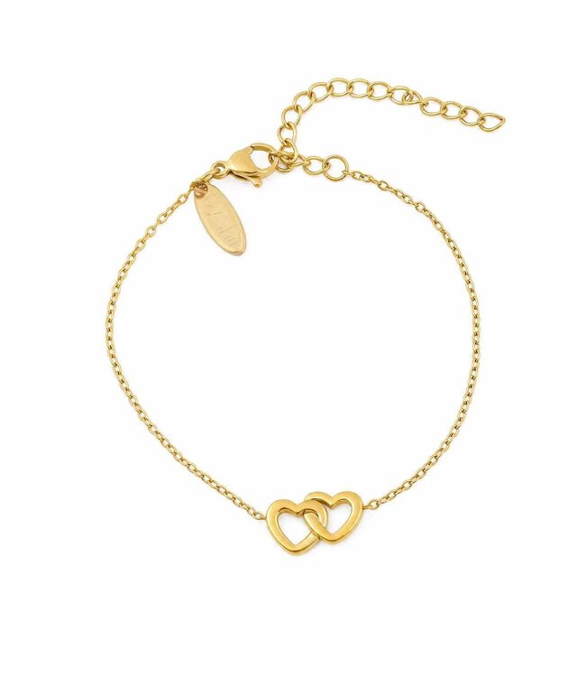 By Shir Stainless Steel Infinity Heart Bracelet