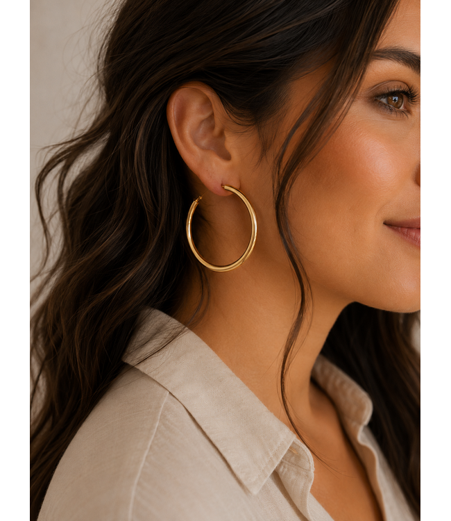 By Shir Oorbellen luxe Hoops M