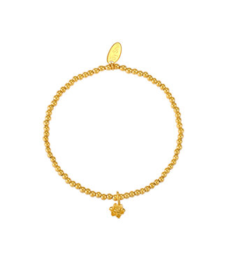 By Shir Armband geboortebloem Juli Waterlelie