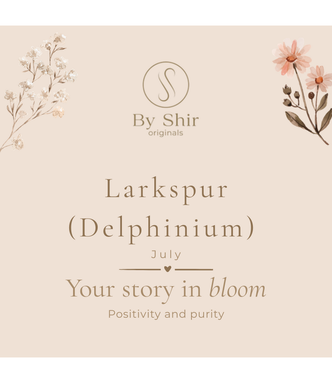 By Shir Bracelet birth flower July Water lily