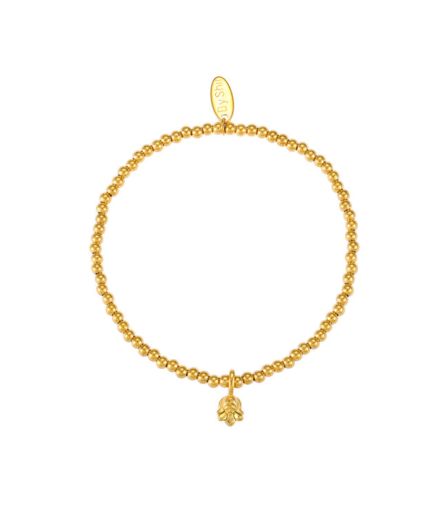 By Shir Armband mit Geburtsblume Mai: Maiglöckchen