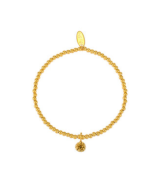 By Shir Armband geboortebloem Oktober Goudsbloem