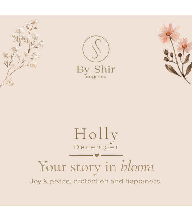 By Shir Armband geboortebloem December Hulst