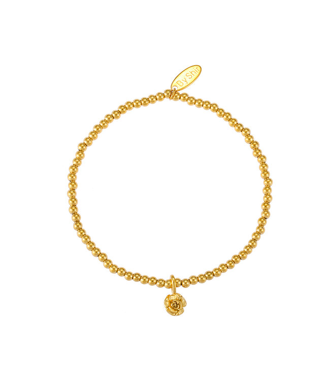 By Shir Armband geboorte bloem Januari Anjer