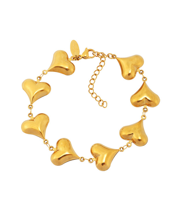 By Shir Armband luxe big heart