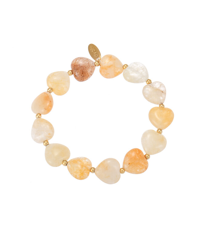 By Shir Luxury Heart Citrine Bracelet
