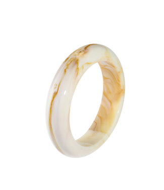By Shir Armband esthetisch acryl beige small