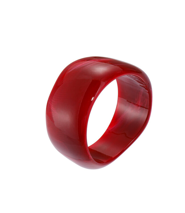 By Shir Armband esthetisch acryl wijnrood