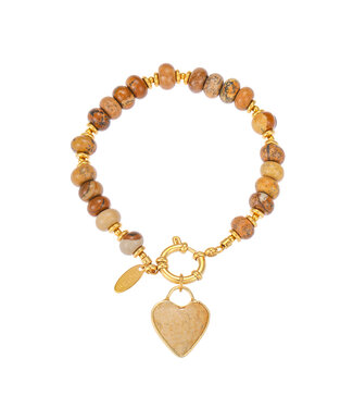 By Shir Luxury Boho Bracelet Picture Jasper