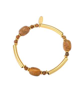 By Shir Luxury Sole Picture Jasper Bracelet