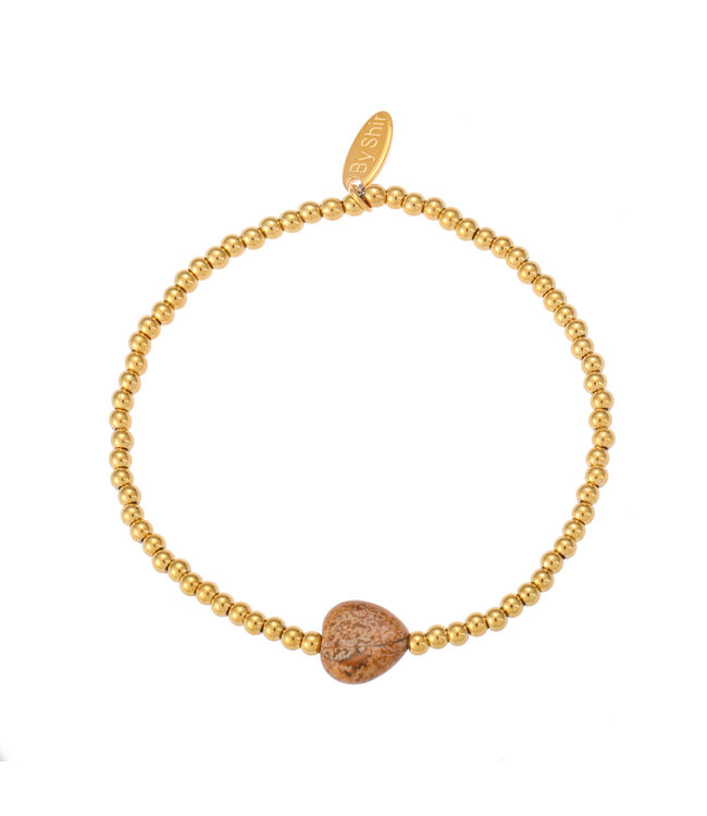 By Shir Bracelet Beads Aura Picture Jasper