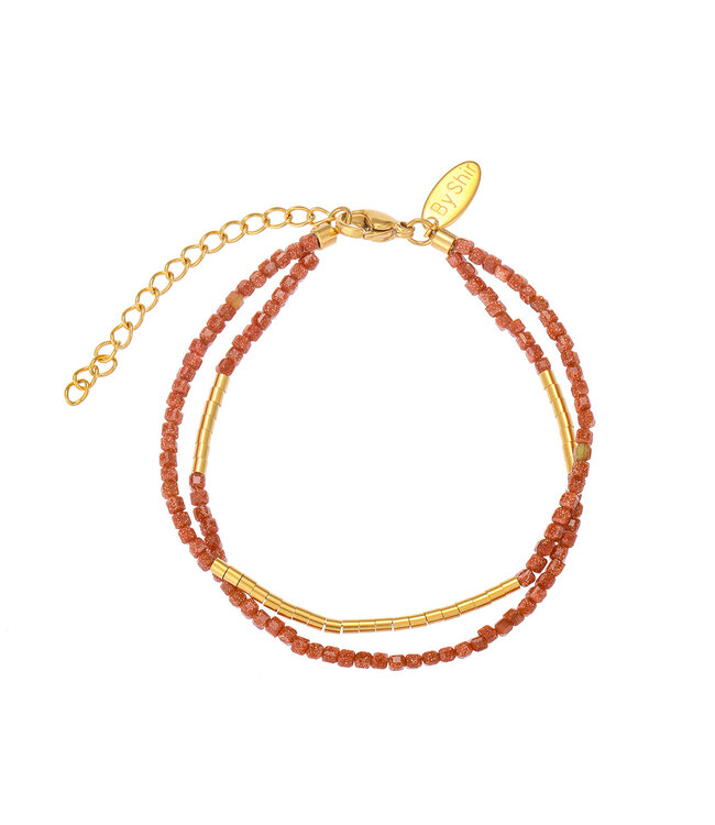 By Shir Armband luxe Nia Goudsteen