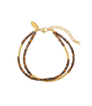 By Shir Armband Luxus Nia Tigerauge