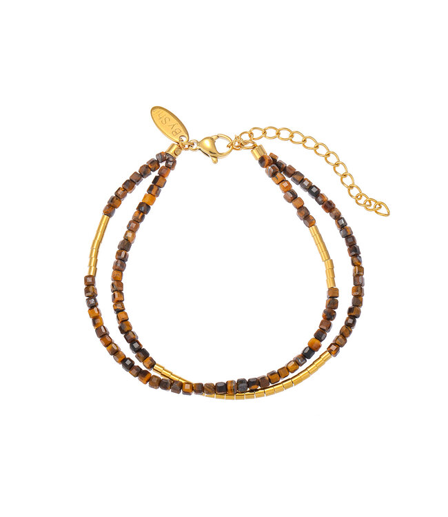 By Shir Luxury Nia Tiger's Eye Bracelet