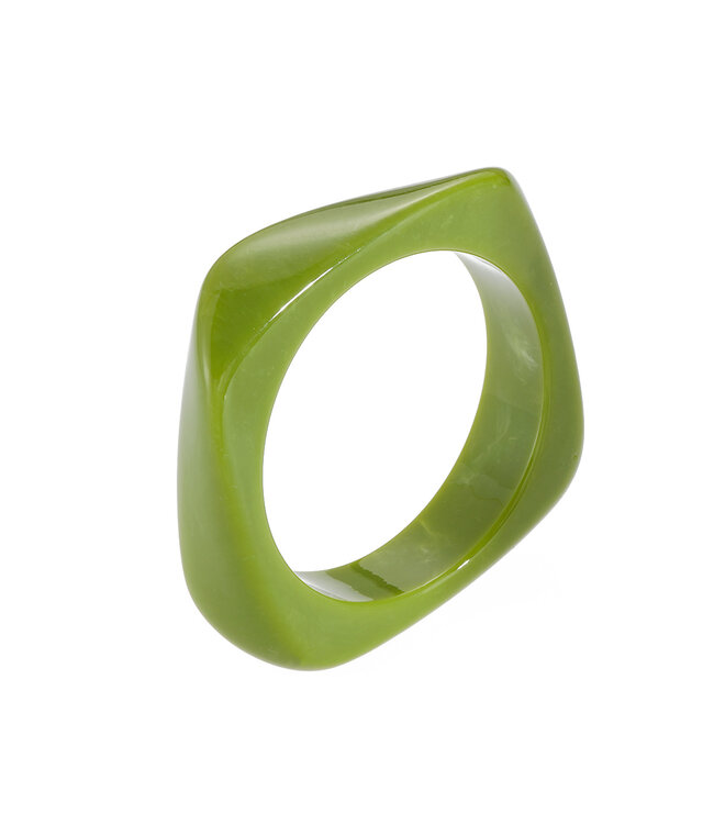 By Shir aesthetic acrylic square bracelet green