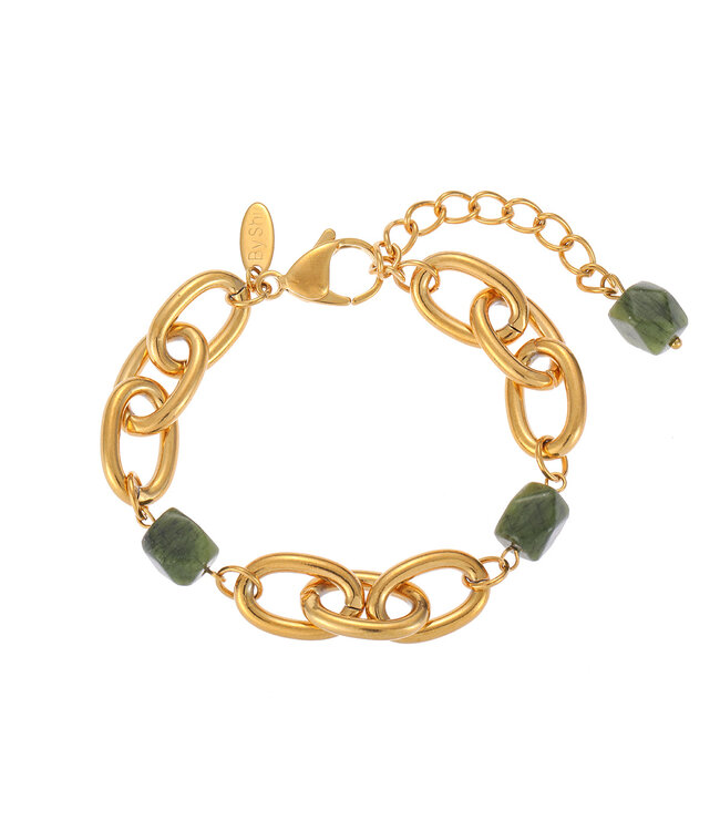 By Shir Luxury Emily Japsis green bracelet