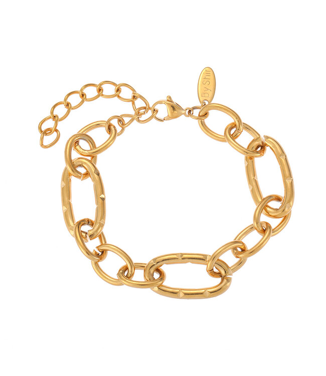 By Shir Armband luxe schakel Rosie