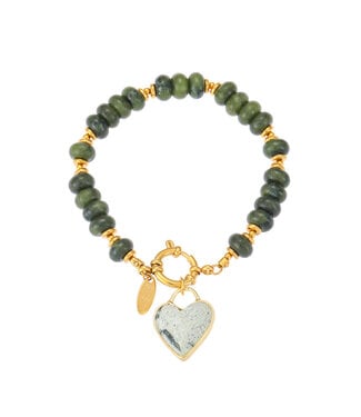 By Shir Luxus Boho Armband Grün