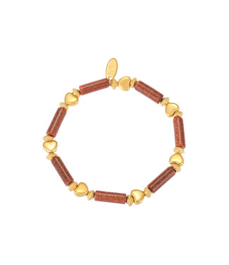 By Shir Armband luxe Cielo Goudsteen